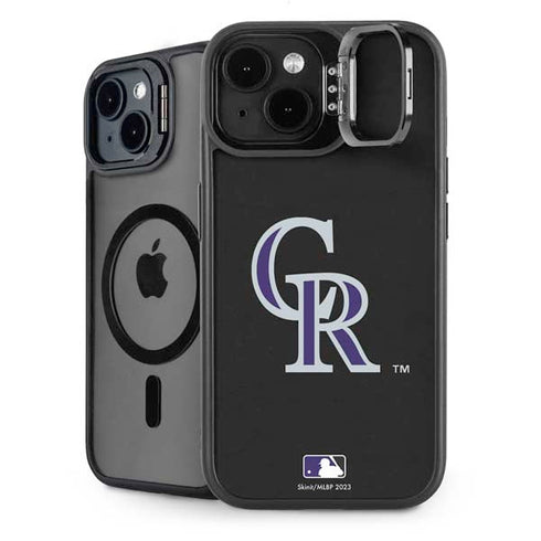 MLB Colorado Rockies - Solid Distressed iPhone 14 Kickstand Case